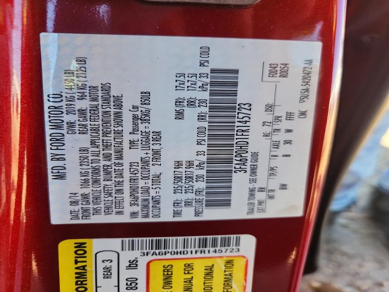 Продажа на аукционе авто 2015 Ford Fusion, vin: 3FA6P0HD1FR145723, номер лота: 52047636