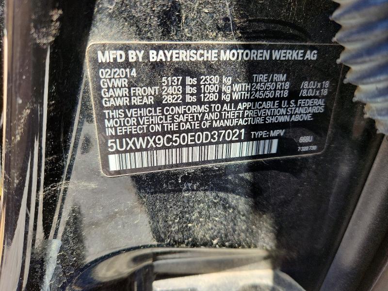 Продаж на аукціоні авто 2014 Bmw X3, vin: 5UXWX9C50E0D37021, номер лоту: 52888306