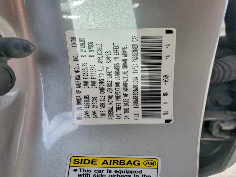 52549006 :رقم المزاد ، 19UUA86509A013064 vin ، 2009 Acura Tl مزاد بيع