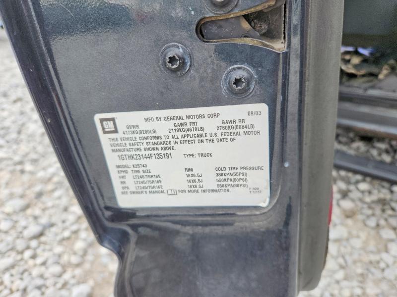 51762706 :رقم المزاد ، 1GTHK23144F135191 vin ، 2004 Gmc Sierra مزاد بيع