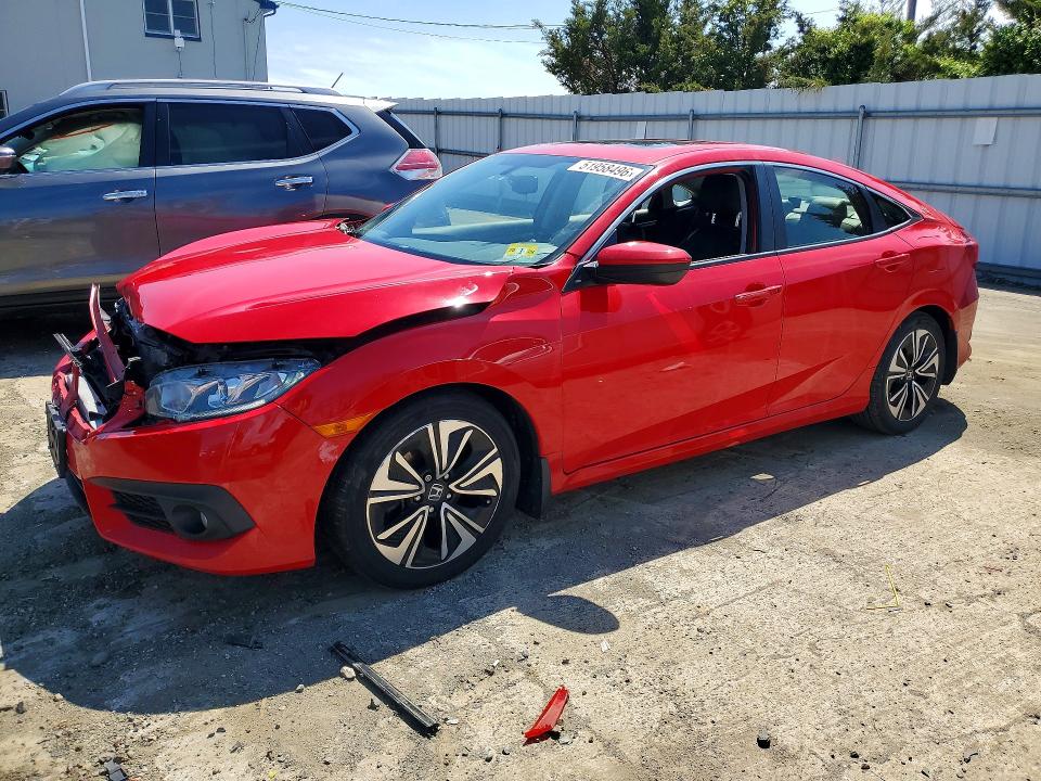 51958496 :رقم المزاد ، JHMFC1F74JX041959 vin ، 2018 Honda Civic مزاد بيع
