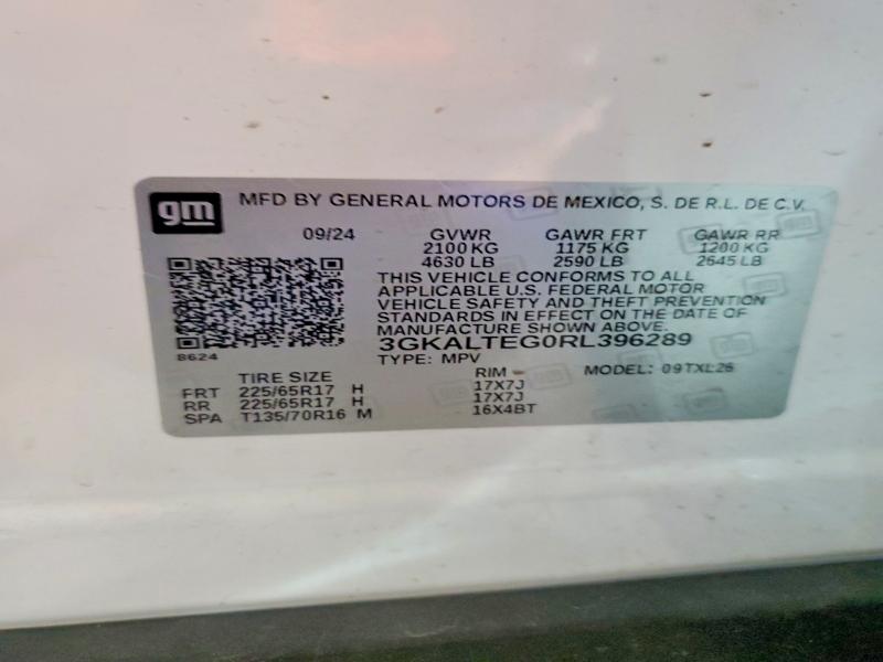 Aukcja sprzedaży 2024 Gmc Terrain, vin: 3GKALTEG0RL396289, numer aukcji: 53036966
