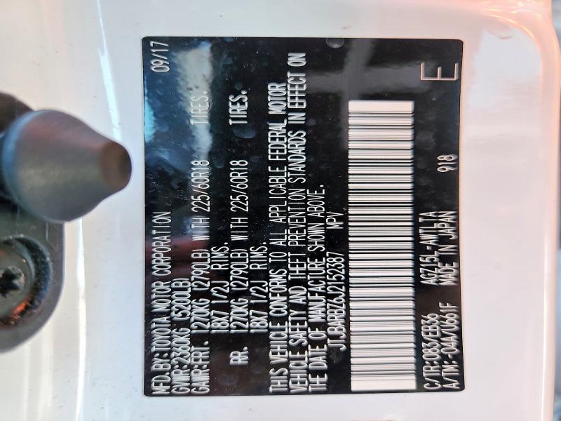 Aukcja sprzedaży 2018 Lexus Nx 300, vin: JTJBARBZ6J2152387, numer aukcji: 52190896