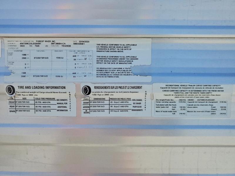 Aukcja sprzedaży 2020 Salem Trailers, vin: 4X4TSMC2XLE024481, numer aukcji: 51904816