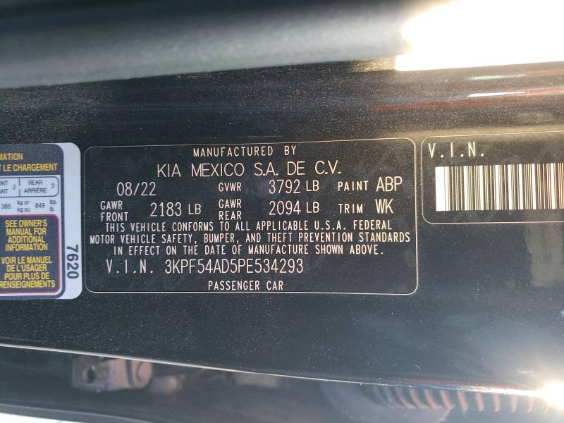 Продажа на аукционе авто 2023 Kia Forte, vin: 3KPF54AD5PE534293, номер лота: 54400896