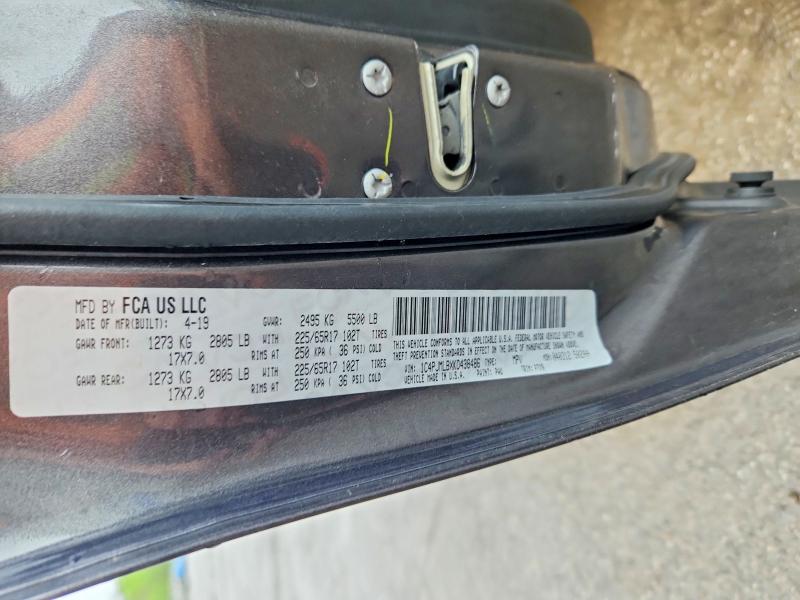 Продажа на аукционе авто 2019 Jeep Cherokee, vin: 1C4PJMLBXKD438486, номер лота: 52398506