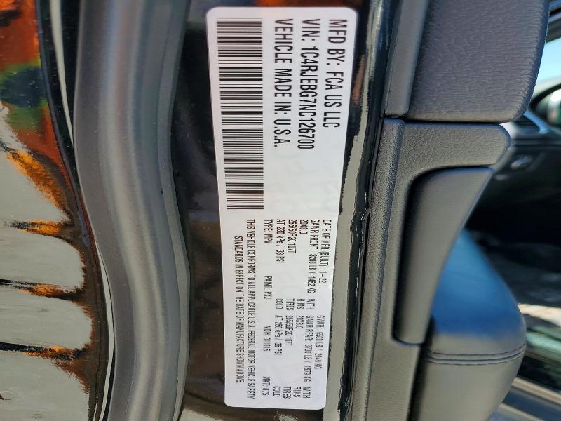 Продажа на аукционе авто 2022 Jeep Grand Cherokee, vin: 1C4RJEBG7NC126700, номер лота: 53108186