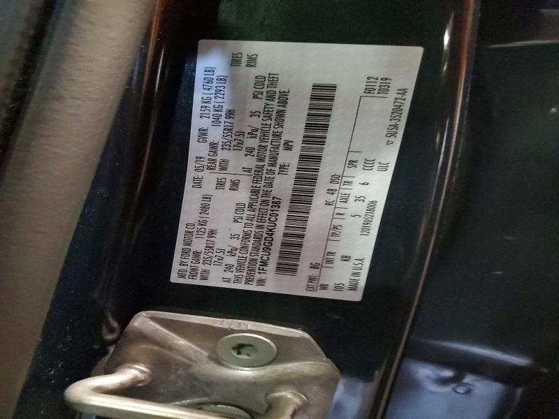 Aukcja sprzedaży 2019 Ford Escape, vin: 1FMCU9GD4KUC01387, numer aukcji: 54730886