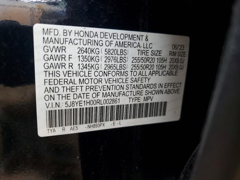 Aukcja sprzedaży 2024 Acura Mdx, vin: 5J8YE1H00RL002861, numer aukcji: 52666356