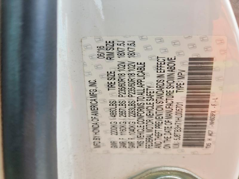 Aukcja sprzedaży 2017 Acura Rdx, vin: 5J8TB3H71HL005701, numer aukcji: 54287866
