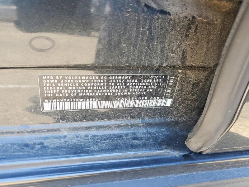 Продажа на аукционе авто 2011 Volkswagen Gti, vin: WVWHV7AJ3BW189621, номер лота: 54733846
