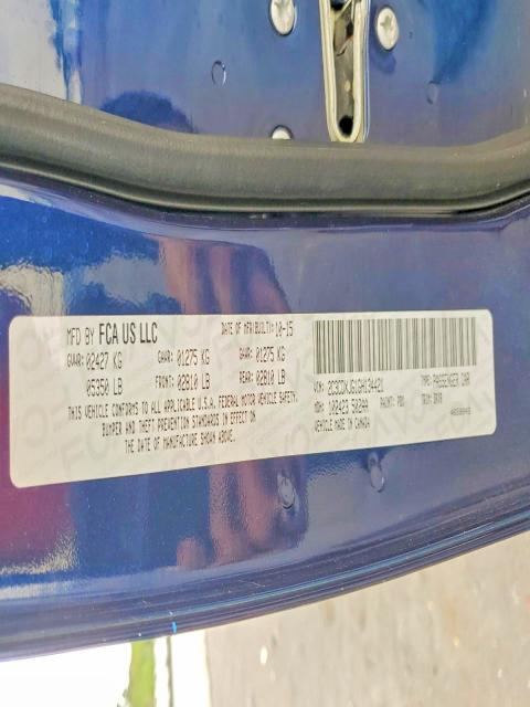 53045756 :رقم المزاد ، 2C3CDXJG1GH134421 vin ، 2016 Dodge Charger مزاد بيع