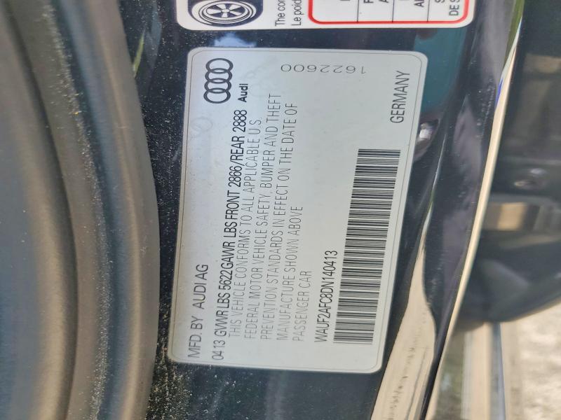 Aukcja sprzedaży 2013 Audi S6, vin: WAUF2AFC8DN140413, numer aukcji: 52146246