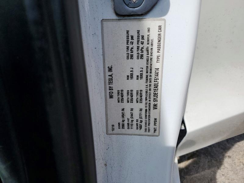 Продажа на аукционе авто 2020 Tesla Model 3, vin: 5YJ3E1EA0LF614414, номер лота: 52728836