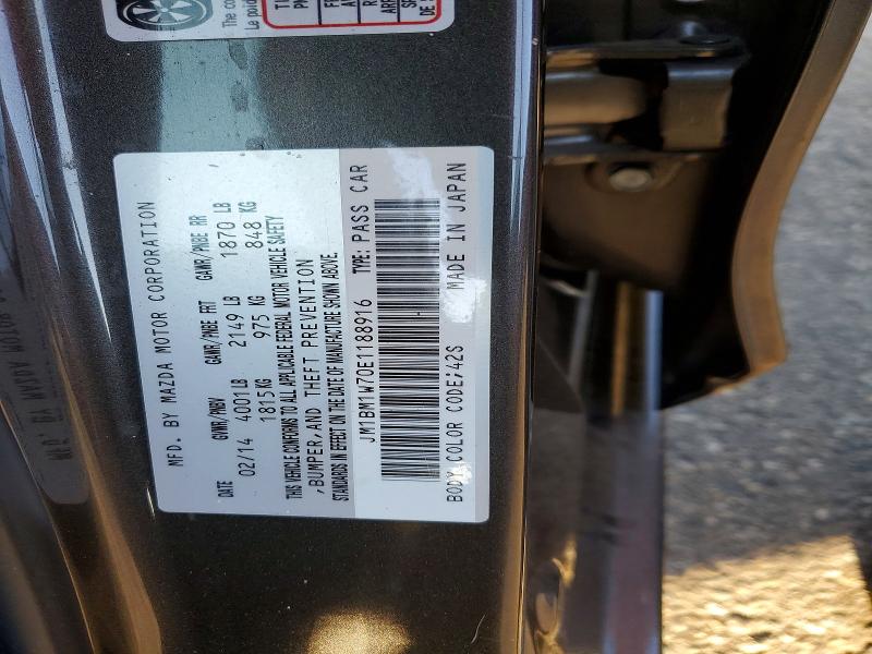 Aukcja sprzedaży 2014 Mazda 3, vin: JM1BM1W70E1188916, numer aukcji: 51697146