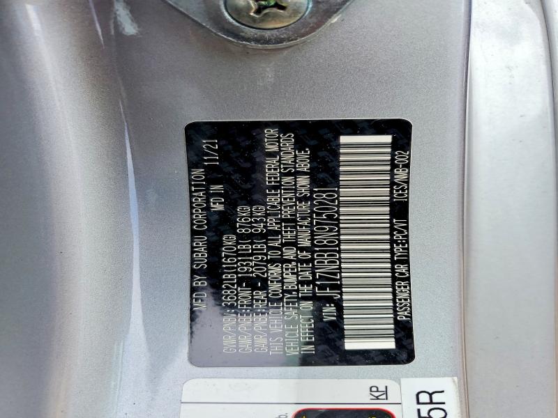 53335486 :رقم المزاد ، JF1ZNBB18N9750281 vin ، 2022 Toyota Gr86 مزاد بيع