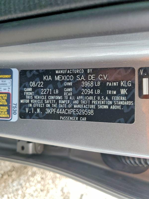 Продажа на аукционе авто 2023 Kia Forte, vin: 3KPF44ACXPE529598, номер лота: 54464536