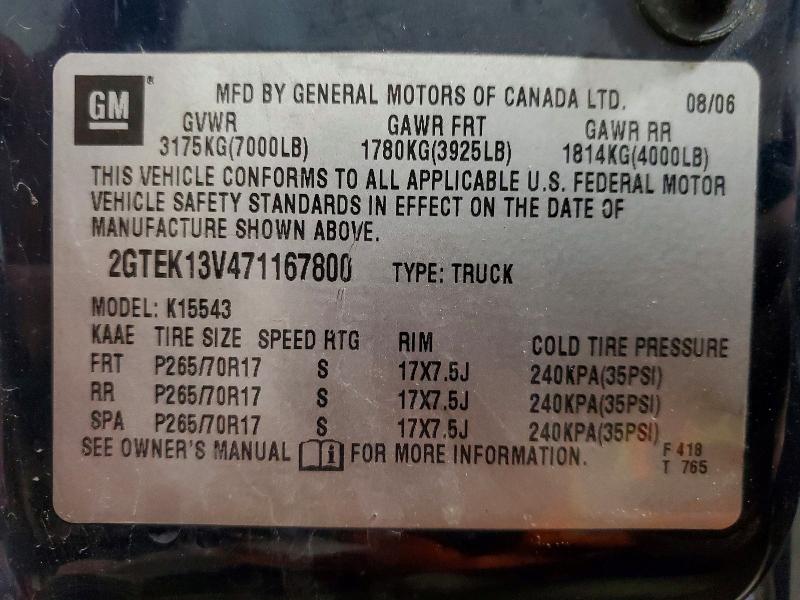 Продажа на аукционе авто 2007 Gmc New Sierra, vin: 2GTEK13V471167800, номер лота: 51797326