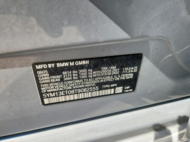 53756916 :رقم المزاد ، 5YM13ET08T9082555 vin ، 2026 Bmw X5 مزاد بيع