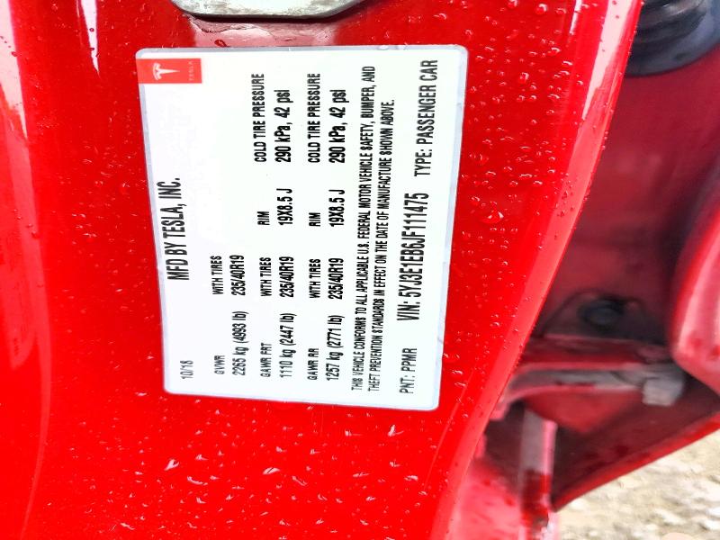 54295676 :رقم المزاد ، 5YJ3E1EB6JF111475 vin ، 2018 Tesla Model 3 مزاد بيع