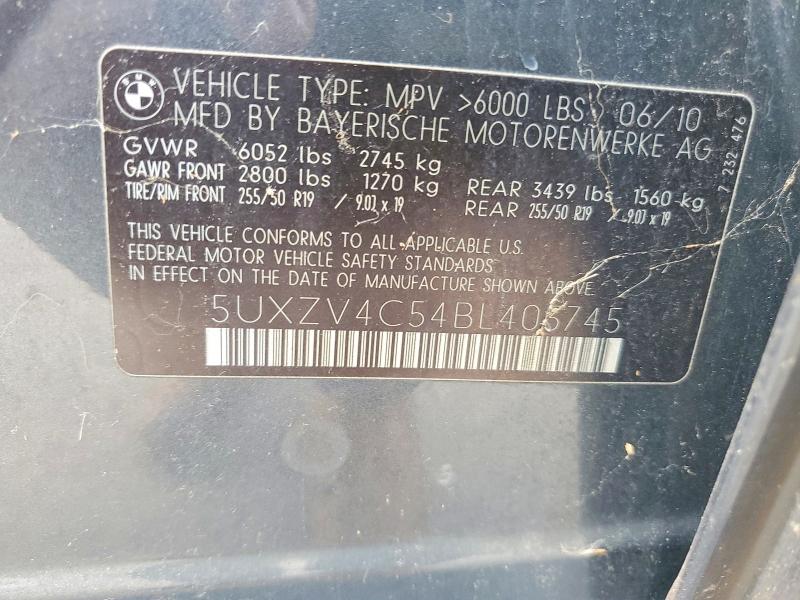 Продаж на аукціоні авто 2011 Bmw X5, vin: 5UXZV4C54BL403745, номер лоту: 53314136