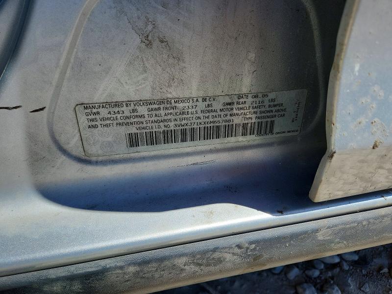 Продажа на аукционе авто 2006 Volkswagen Jetta, vin: 3VWXJ71KX6M657881, номер лота: 53581346