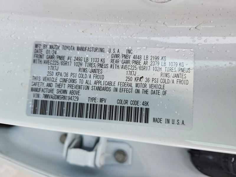 Aukcja sprzedaży 2024 Mazda Cx-50, vin: 7MMVABDM5RN194729, numer aukcji: 52373286