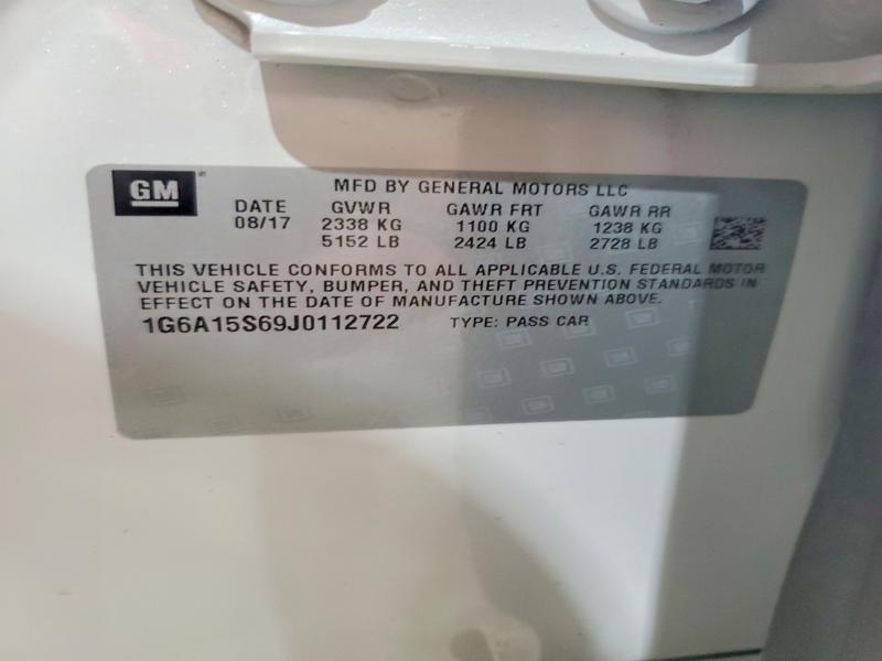 Aukcja sprzedaży 2018 Cadillac Cts-v, vin: 1G6A15S69J0112722, numer aukcji: 55562966