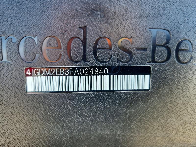 53422186 :رقم المزاد ، 4JGDM2EB3PA024840 vin ، 2023 Mercedes-benz Eqs Suv مزاد بيع