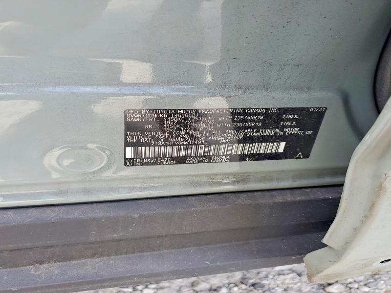 Продажа на аукционе авто 2021 Toyota Rav4, vin: 2T3A1RFV8MW174912, номер лота: 55478536
