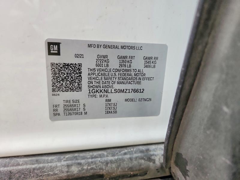 Продаж на аукціоні авто 2021 Gmc Acadia, vin: 1GKKNLLS0MZ176612, номер лоту: 54282856