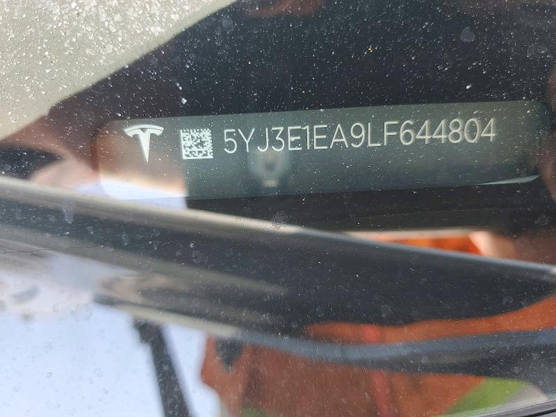 Продаж на аукціоні авто 2020 Tesla Model 3, vin: 5YJ3E1EA9LF644804, номер лоту: 53301866