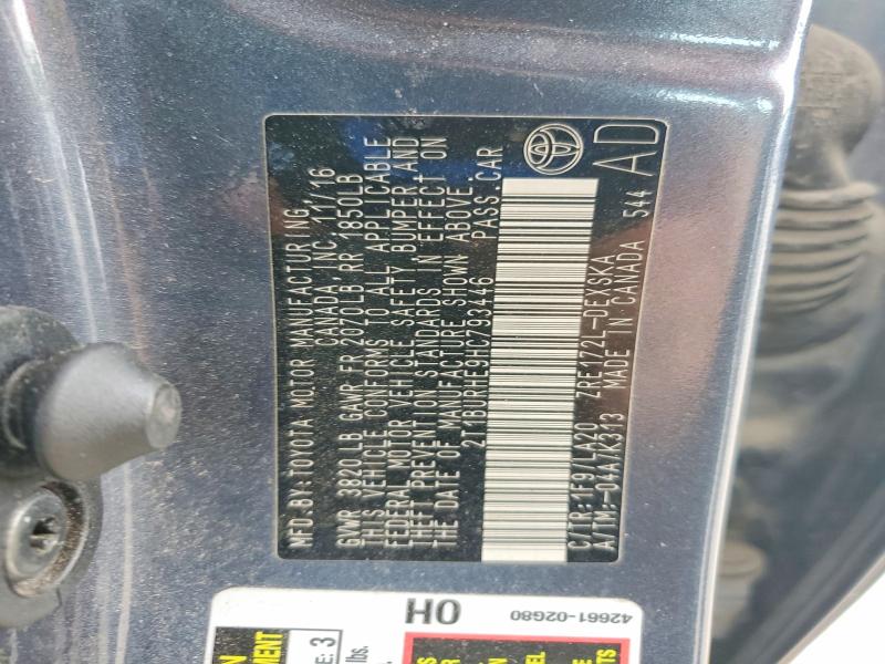 53247506 :رقم المزاد ، 2T1BURHE9HC793446 vin ، 2017 Toyota Corolla مزاد بيع