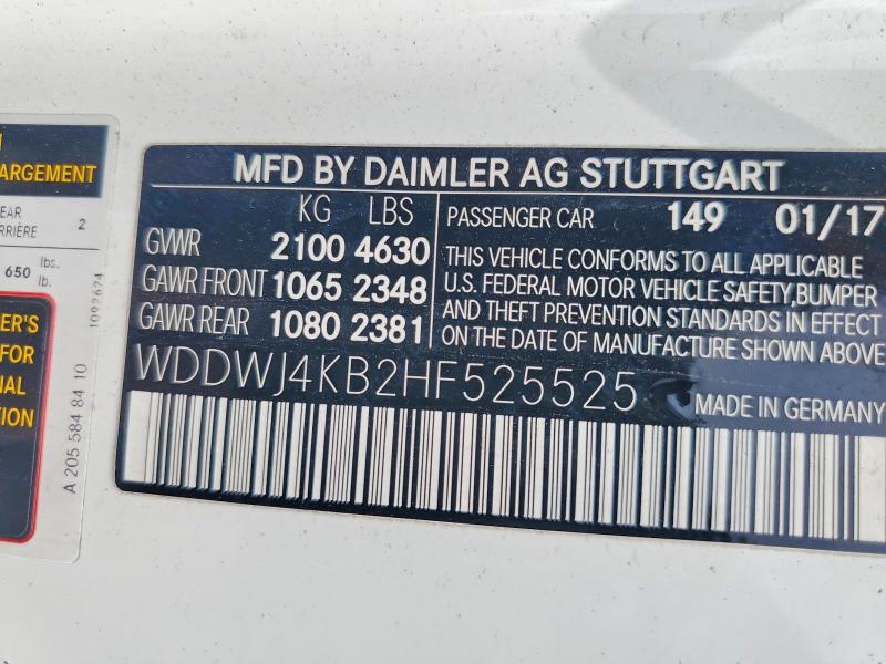 Продажа на аукционе авто 2017 Mercedes-benz C, vin: WDDWJ4KB2HF525525, номер лота: 53632856