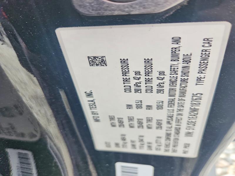 Aukcja sprzedaży 2022 Tesla Model 3, vin: 5YJ3E1EA2NF187675, numer aukcji: 52078566