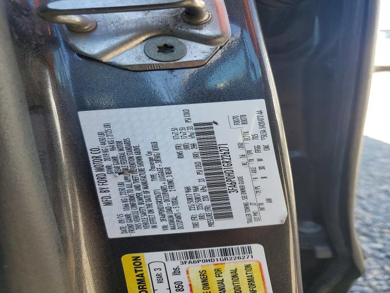 Продажа на аукционе авто 2016 Ford Fusion, vin: 3FA6P0HD1GR226271, номер лота: 53048516
