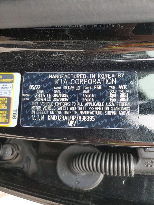 Aukcja sprzedaży 2023 Kia Soul, vin: KNDJ23AU3P7838395, numer aukcji: 54284696
