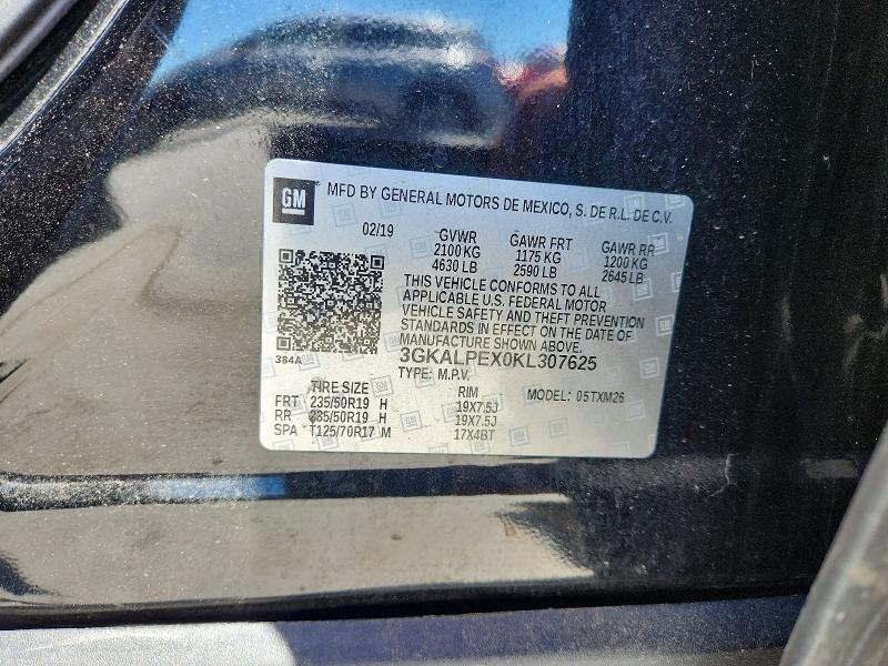 2019 Gmc Terrain მანქანა იყიდება აუქციონზე, vin: 3GKALPEX0KL307625, აუქციონის ნომერი: 53244716