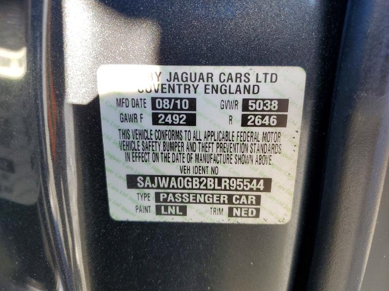 Aukcja sprzedaży 2011 Jaguar Xf, vin: SAJWA0GB2BLR95544, numer aukcji: 53691356