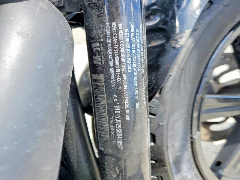 52219496 :رقم المزاد ، 1HD1YJ929SB041059 vin ، 2025 Harley Davidson Fxbb مزاد بيع