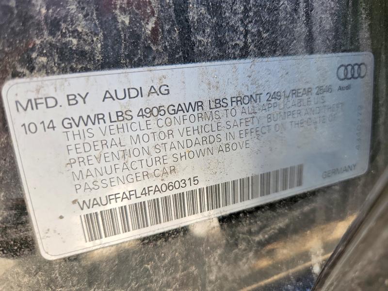 Продаж на аукціоні авто 2015 Audi A4, vin: WAUFFAFL4FA060315, номер лоту: 54160636