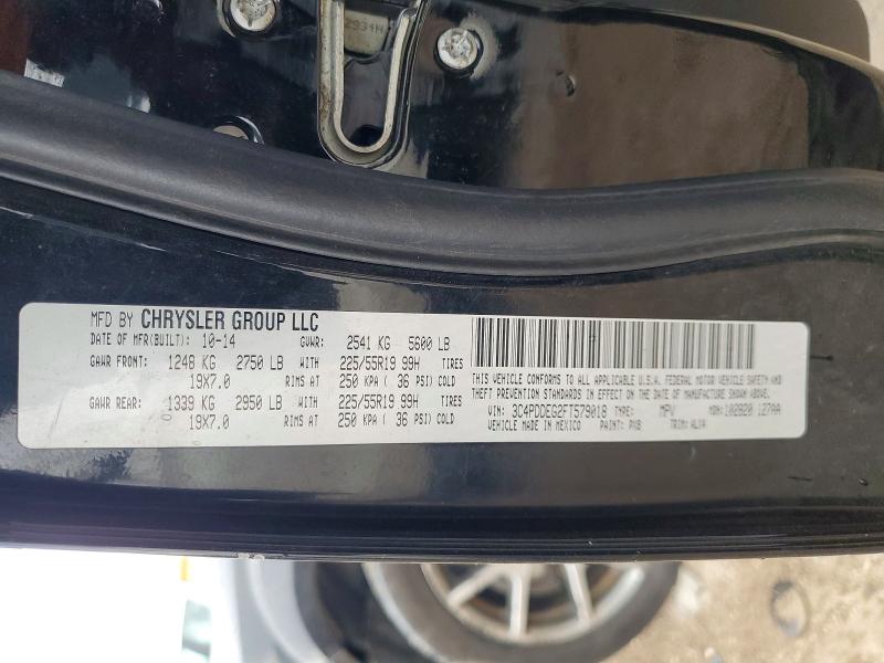 Продажа на аукционе авто 2015 Dodge Journey, vin: 3C4PDDEG2FT579018, номер лота: 52551196