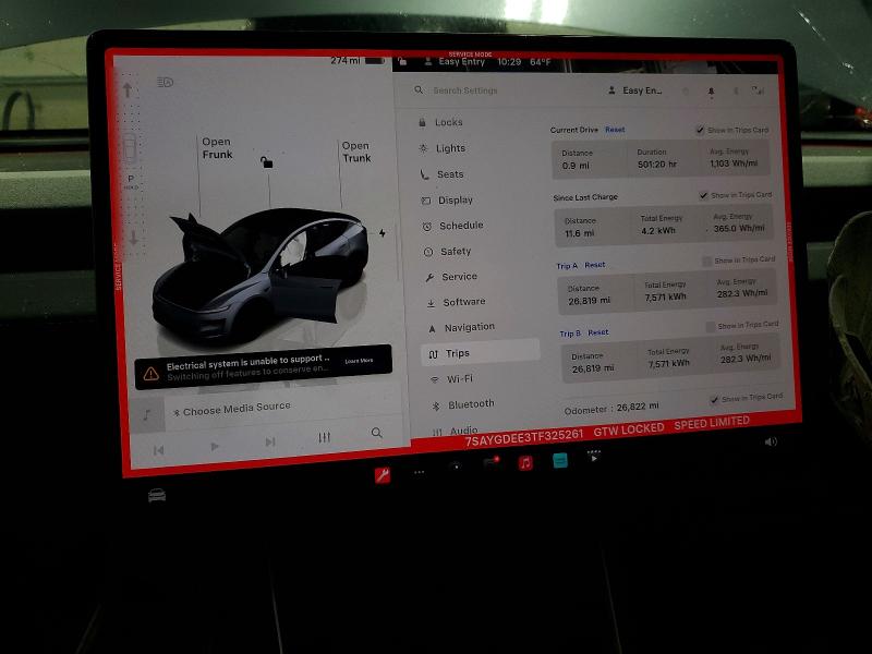 2026 Tesla Model Y მანქანა იყიდება აუქციონზე, vin: 7SAYGDEE3TF325261, აუქციონის ნომერი: 53957696