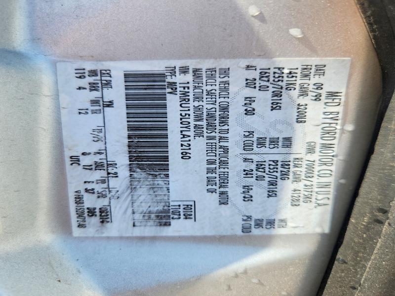 Aukcja sprzedaży 2000 Ford Expedition, vin: 1FMRU15L0YLA12160, numer aukcji: 55063846