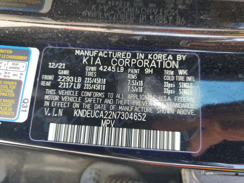 Продажа на аукционе авто 2022 Kia Seltos, vin: KNDEUCA22N7304652, номер лота: 52043916