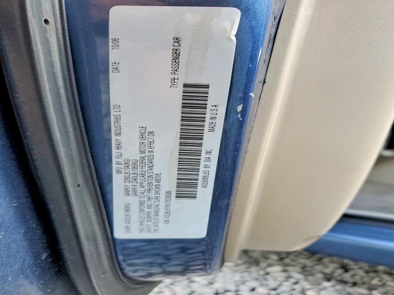 Продаж на аукціоні авто 2007 Subaru Legacy, vin: 4S3BL616X76208089, номер лоту: 52202336