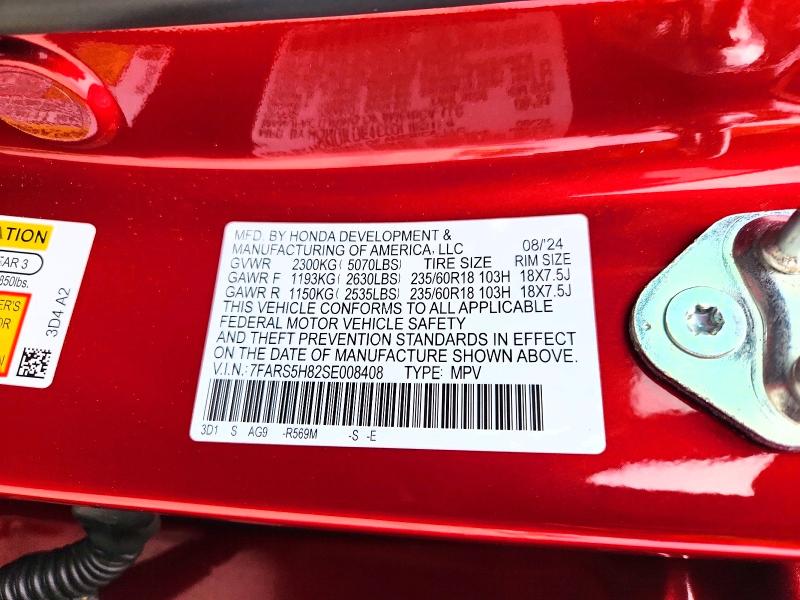 Aukcja sprzedaży 2025 Honda Cr-v, vin: 7FARS5H82SE008408, numer aukcji: 52526246