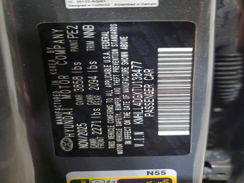 Продажа на аукционе авто 2026 Hyundai Elantra, vin: KMHLL4DGXTU138477, номер лота: 53689766