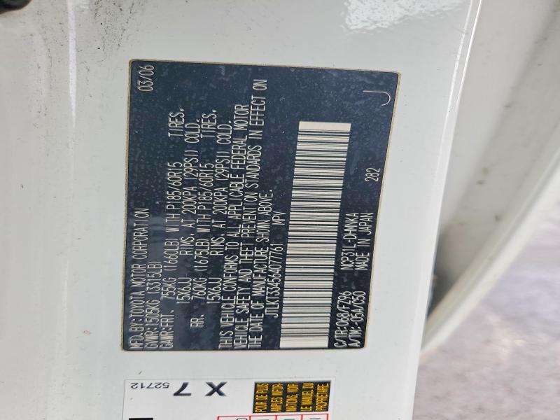52260066 :رقم المزاد ، JTLKT334564077761 vin ، 2006 Toyota Scion مزاد بيع