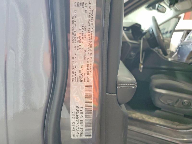 Продажа на аукционе авто 2023 Jeep Grand Cherokee, vin: 1C4RJKAG5P8770945, номер лота: 53334996